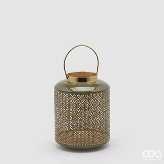 EDG Enzo De Gasperi Lanterna Metal Rotonda H24 cm Olive