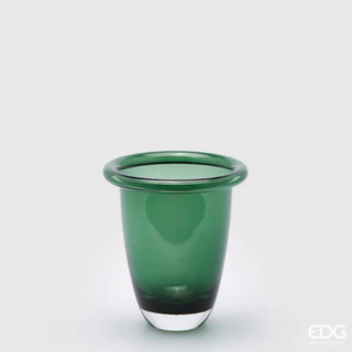 EDG Enzo De Gasperi Vaso con Bordo H18 cm Verde