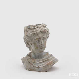 EDG Enzo De Gasperi Vaso Cemento Testa H28,5 cm
