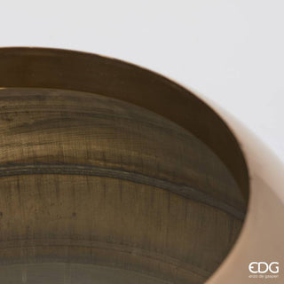 EDG Enzo De Gasperi Vaso Sfera in Acciaio H33xD40 cm