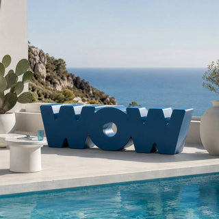 Slide Panca WOW 147x43x43 cm Powder Blue