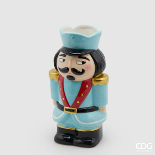 EDG Enzo De Gasperi Vaso Soldatino H26 Cm In Ceramica Turchese