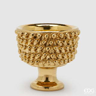 EDG Enzo De Gasperi Vaso Fenice Pigna H24.5 Cm Oro