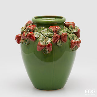 EDG Enzo De Gasperi Vaso Freaky Fragole Anfora H35 Cm In Ceramica
