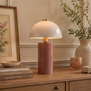 EDG Enzo De Gasperi Lampada Glossy Fungo H45 cm Rosa