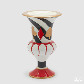 EDG Enzo De Gasperi Vaso Scacchi Coppa H38 Cm in Poliresina