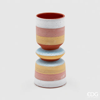 EDG Enzo De Gasperi Vaso Mexico H20 Cm in Ceramica