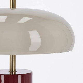 Andrea Bizzotto Lampada da Tavolo Bankers Beige Rosso H40 cm