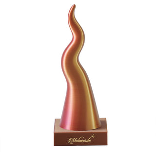 Melaverde Scultura Corno con Base H28 Cm Tricolor Viola in PLA