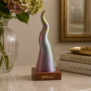 Melaverde Scultura Corno con Base H17 Cm Diamante in PLA