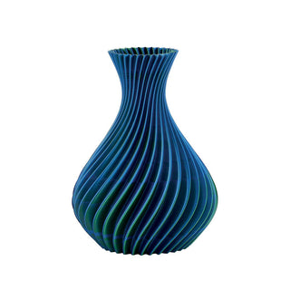Melaverde Vaso Spirale H26 cm Smeraldo
