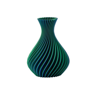 Melaverde Vaso Spirale H26 cm Smeraldo