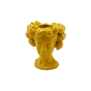 EDG Enzo De Gasperi Vaso Chakra Testa con Limoni H28 Cm In Ceramica