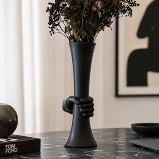 EDG Enzo De Gasperi Vaso Chakra con Mano H46 Cm In Ceramica