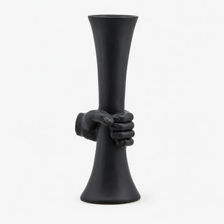 EDG Enzo De Gasperi Vaso Chakra con Mano H46 Cm In Ceramica