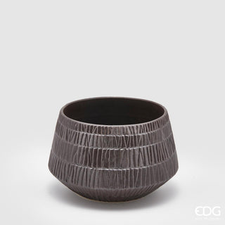EDG Enzo de Gasperi Vaso Graffi H15 Cm in Ceramica