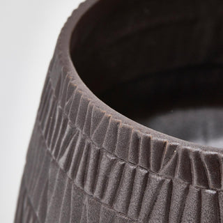EDG Enzo de Gasperi Vaso Graffi H15 Cm in Ceramica