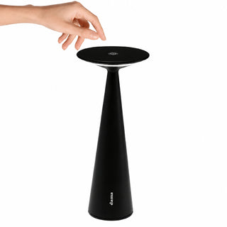 Zafferano Lampada da Tavolo Dama Pro Nero Opaco