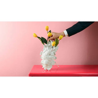 Seletti Vaso Holy Love in Bloom in Porcellana Bianca H25 cm