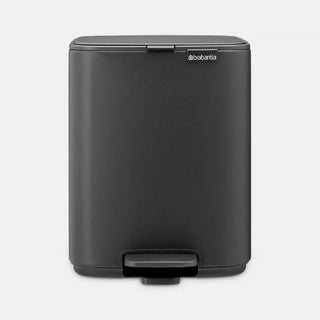 Brabantia Pattumiera a Pedale Bo 7 Litri Mineral Infinite Grey