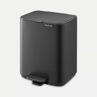 Brabantia Pattumiera a Pedale Bo 7 Litri Mineral Infinite Grey