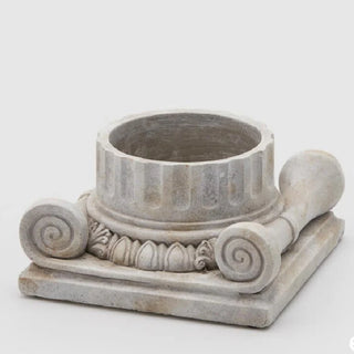 EDG Enzo De Gasperi Vaso Cemento Capitello H11 Cm