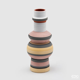 EDG Enzo De Gasperi Vaso Mexico H25 Cm in Ceramica