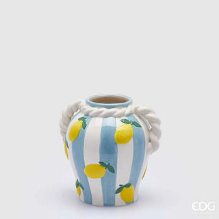EDG Enzo De Gasperi Vaso Limoni H20Cm In Ceramica