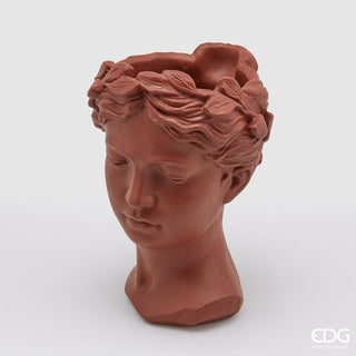 EDG Enzo de Gasperi Vaso Testa Donna Cemento H27 Cm