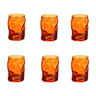 Bormioli Rocco Set 6 bicchieri Acqua Sorgente 30 cl Arancio