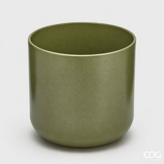EDG Enzo De Gasperi Vaso Classico H10 Cm in Ceramica Verde