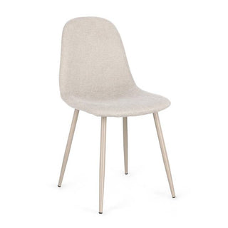 Andrea Bizzotto Sedia da interni New Irelia Tortora e Beige