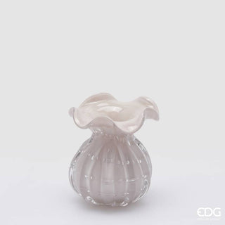 EDG Enzo De Gasperi Vaso Sacchetto H12 In Vetro Malva