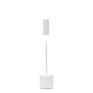 Zafferano Carolina Lampada da Tavolo Bianco Lucido