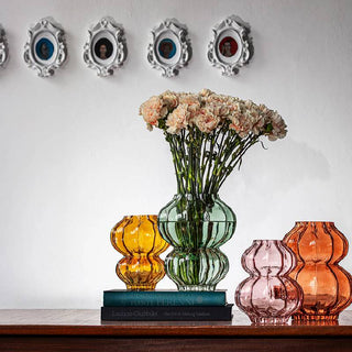 Villa Altachiara Vaso Decò H23,5 cm in Vetro Grigio