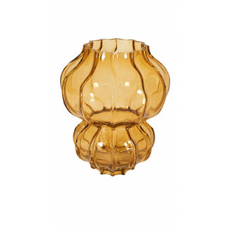 Villa Altachiara Vaso Decò H19 cm in Vetro Giallo