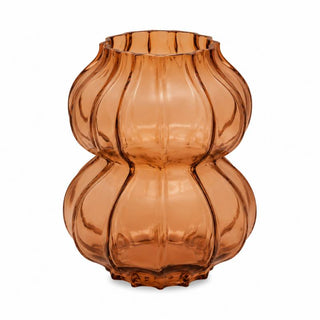 Villa Altachiara Vaso Decò Grande H23,5 cm in Vetro Rosa Antico