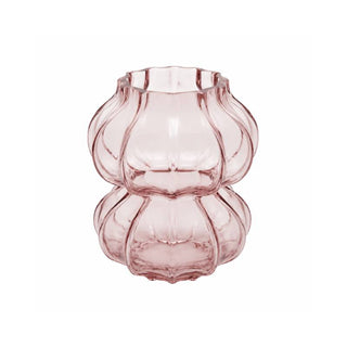 Villa Altachiara Vaso Decò Piccolo H19 cm in Vetro Rosa