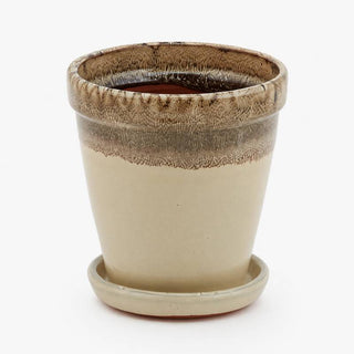 EDG Enzo De Gasperi Vaso Glaze Svasato H17 D16 cm Beige