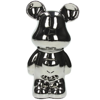 Tognana Salvadanaio Orso Argento H27 Cm In Ceramica