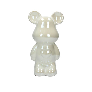 Tognana Salvadanaio Orso Bianco H27 Cm In Ceramica