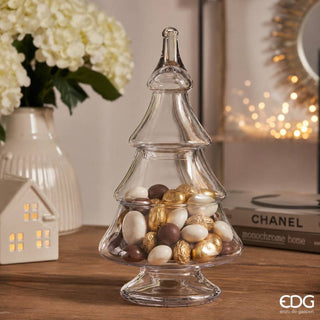 EDG Enzo De Gasperi Contenitore Vaso Pino H40 cm in Vetro