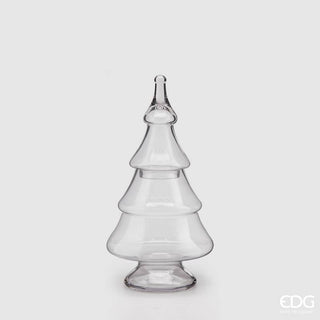 EDG Enzo De Gasperi Contenitore Vaso Pino H40 cm in Vetro