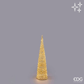 EDG Enzo De Gasperi Decoro Albero Led Curly Cono H120 cm