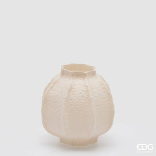EDG Enzo De Gasperi Vaso Primordial Bombato H18 cm Avorio
