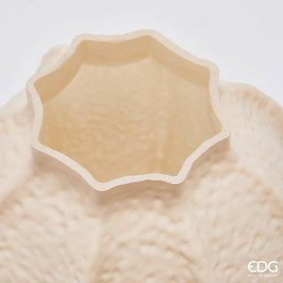 EDG Enzo De Gasperi Vaso Primordial Bombato H18 cm Avorio