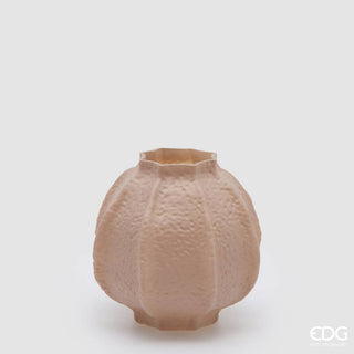 EDG Enzo De Gasperi Vaso Primordial Bombato H18 cm Marrone