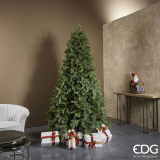 EDG Enzo de Gasperi Offerta Albero di Natale Pino Merano 180 cm + Base Tronco + 500 Miniled + Borsa (Copia)