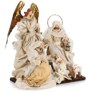 Andrea Bizzotto Sacra Famiglia Divine Con Angelo H28 Cm