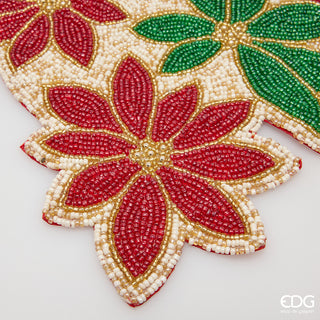 EDG Enzo de Gasperi Runner Stella Natale Rettangolare L92x30 Cm